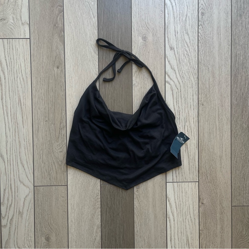 Hollister Black Halter Top